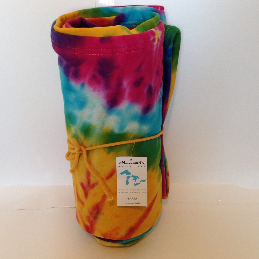 Tie dye Michigan Great Lakes Blanket Throw